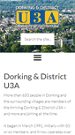 Mobile Screenshot of dorkingu3a.org.uk